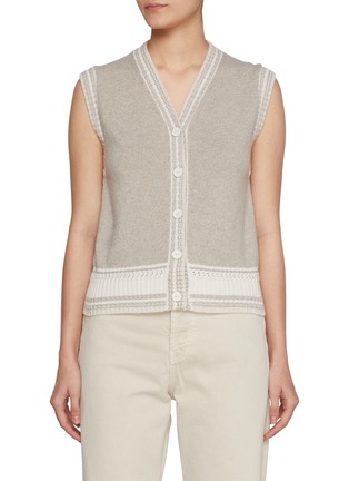 Main View - Click To Enlarge - BARRIE - Cricket Striped Vest