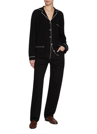 BARRIE | Contrast Trim Pyjama Top