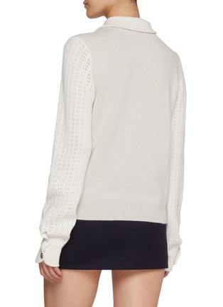 Back View - Click To Enlarge - BARRIE - Trompe L'oeil Knit Top