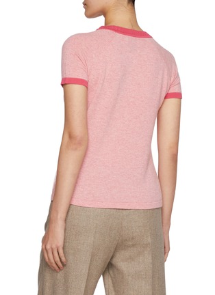 Back View - Click To Enlarge - BARRIE - Retro Style Knit Raglan T-shirt