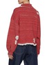 Back View - Click To Enlarge - BARRIE - Cropped Fringed Denim Jacket