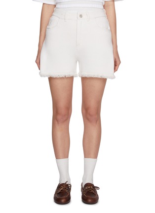 BARRIE | Fringed Denim Shorts