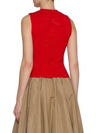 Back View - Click To Enlarge - BARRIE - Thistle Pattern Cashmere Cotton Top