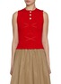 Main View - Click To Enlarge - BARRIE - Thistle Pattern Cashmere Cotton Top