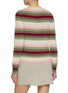 Back View - Click To Enlarge - BARRIE - Stripe Appliqué Cashmere Sweater