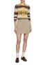 Figure View - Click To Enlarge - BARRIE - Stripe Appliqué Cashmere Sweater