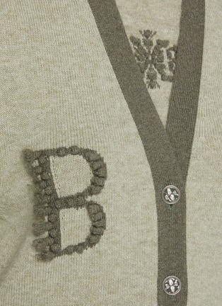  - BARRIE - Emblem Contrast Trim Cardigan