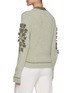 Back View - Click To Enlarge - BARRIE - Emblem Contrast Trim Cardigan