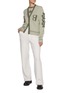Figure View - Click To Enlarge - BARRIE - Emblem Contrast Trim Cardigan