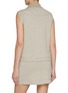 Back View - Click To Enlarge - BARRIE - Bicolour Cashmere Cotton Denim Gilet