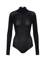 信頼も高い ALAÏA Crawford Lane | Women | Bodysuit Knit Lace Neck High | トップス