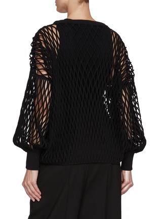 Back View - Click To Enlarge - ALAÏA - Fishnet Cutout Top