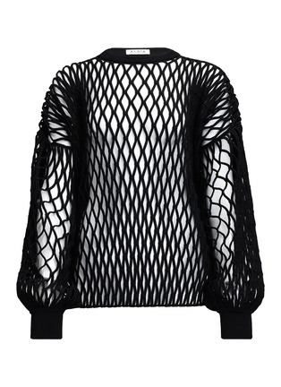 Main View - Click To Enlarge - ALAÏA - Fishnet Cutout Top