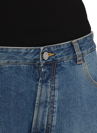 - ALAÏA - Contrast Waistband Medium Wash Denim Jeans