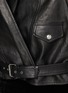  - ALAÏA - Hooded Leather Biker Jacket