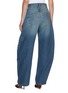 Back View - Click To Enlarge - ALAÏA - Rounded Medium Wash Denim Jeans