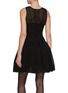 Back View - Click To Enlarge - ALAÏA - Drop Waist Crinoline Dress