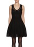 Front View - Click To Enlarge - ALAÏA - Drop Waist Crinoline Dress