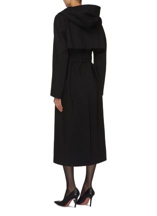 Back View - Click To Enlarge - ALAÏA - Hooded Overcoat