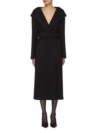 Main View - Click To Enlarge - ALAÏA - Hooded Overcoat