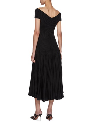 Back View - Click To Enlarge - ALAÏA - Gathered Midi Dress