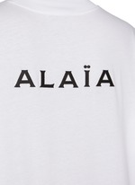 ALAÏA | Logo Back Cotton Sweatshirt | Women | Lane Crawford