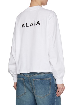 Back View - Click To Enlarge - ALAÏA - Logo Back Cotton Sweatshirt