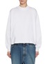 Front View - Click To Enlarge - ALAÏA - Logo Back Cotton Sweatshirt