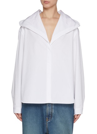 The Founder Cotton Poplin Woven Shirt | Karen Millen