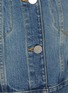  - ALAÏA - Hooded Crop Medium Wash Denim Jacket