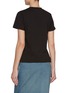 Back View - Click To Enlarge - ALAÏA - Logo Embroidered Cotton T-shirt