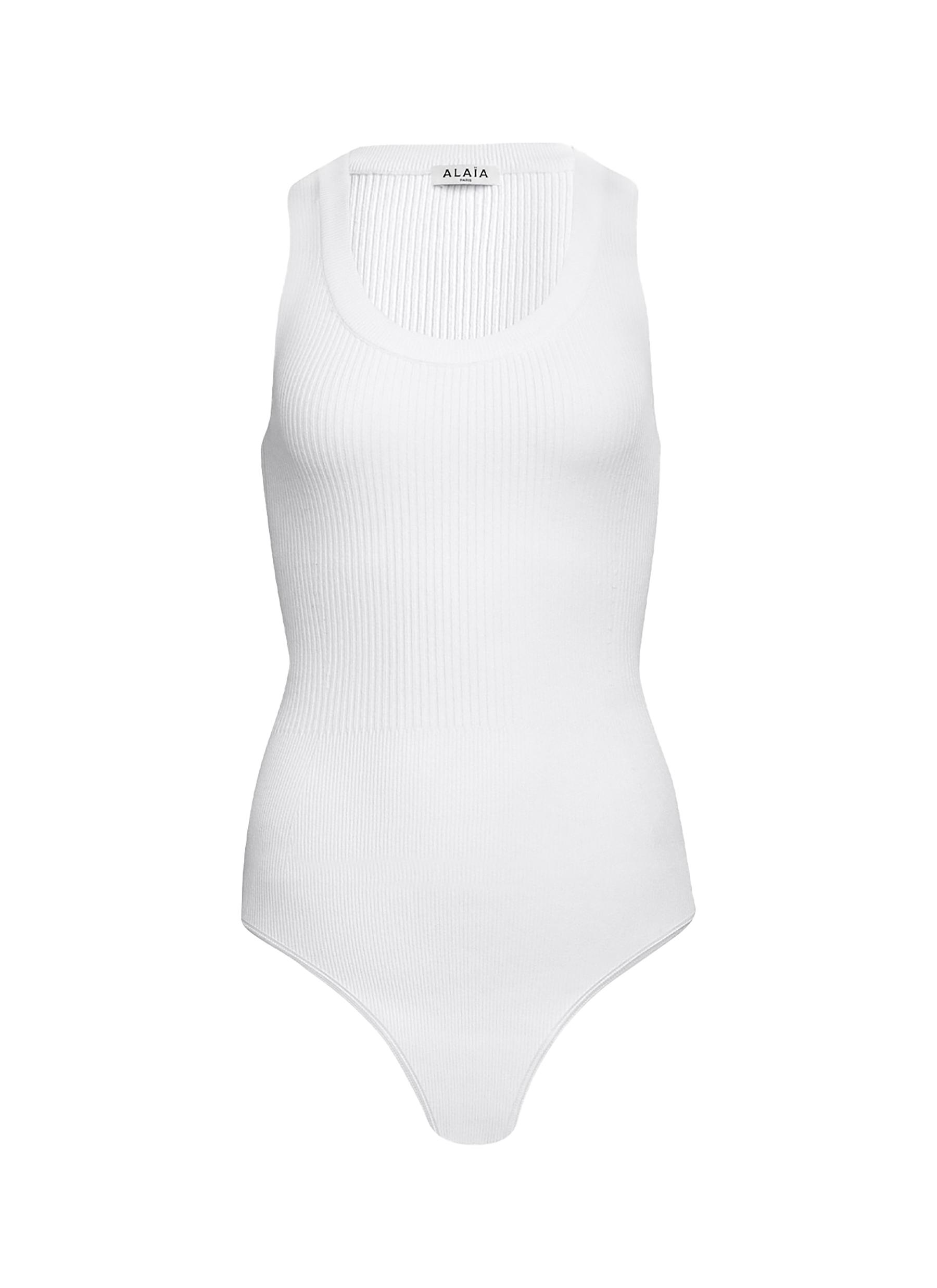 ALAÏA | Ribbed Tank Bodysuit | Women | Lane Crawford