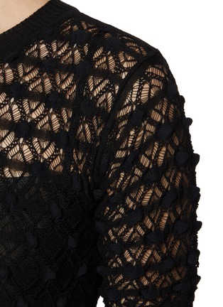  - ALAÏA - Sheer Panel Lace Midi Dress