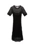 Main View - Click To Enlarge - ALAÏA - Sheer Panel Lace Midi Dress