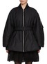Front View - Click To Enlarge - ALAÏA - Belted Zip-Up Bomber Jacket
