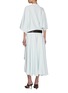 Back View - Click To Enlarge - ALAÏA - Asymmetric Belted Midi Dress
