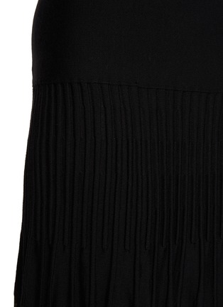  - ALAÏA - Sunray Pleated Wool Maxi Skirt