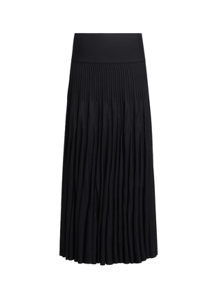 Main View - Click To Enlarge - ALAÏA - Sunray Pleated Wool Maxi Skirt