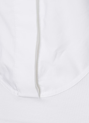  - ALAÏA - Layered Cotton Poplin Shirt Bodysuit