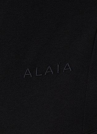  - ALAÏA - Logo Embroidered Cotton T-shirt Bodysuit