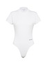 Main View - Click To Enlarge - ALAÏA - Logo Embroidered Cotton T-shirt Bodysuit