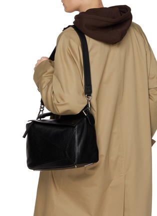 Front View - Click To Enlarge - LOEWE - Large Puzzle Leather Crossbody Bag