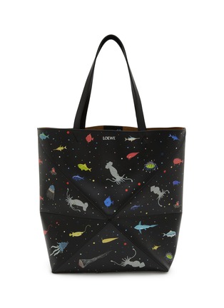 LOEWE | x Suna Fujita Extra Large Puzzle Fold Leather Tote Bag