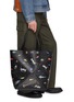 Figure View - Click To Enlarge - LOEWE - x Suna Fujita Extra Large Puzzle Fold Leather Tote Bag