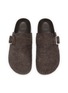 Detail View - Click To Enlarge - LOEWE - Ease Buckle Brushed Suede Mules
