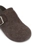 Detail View - Click To Enlarge - LOEWE - Ease Buckle Brushed Suede Mules