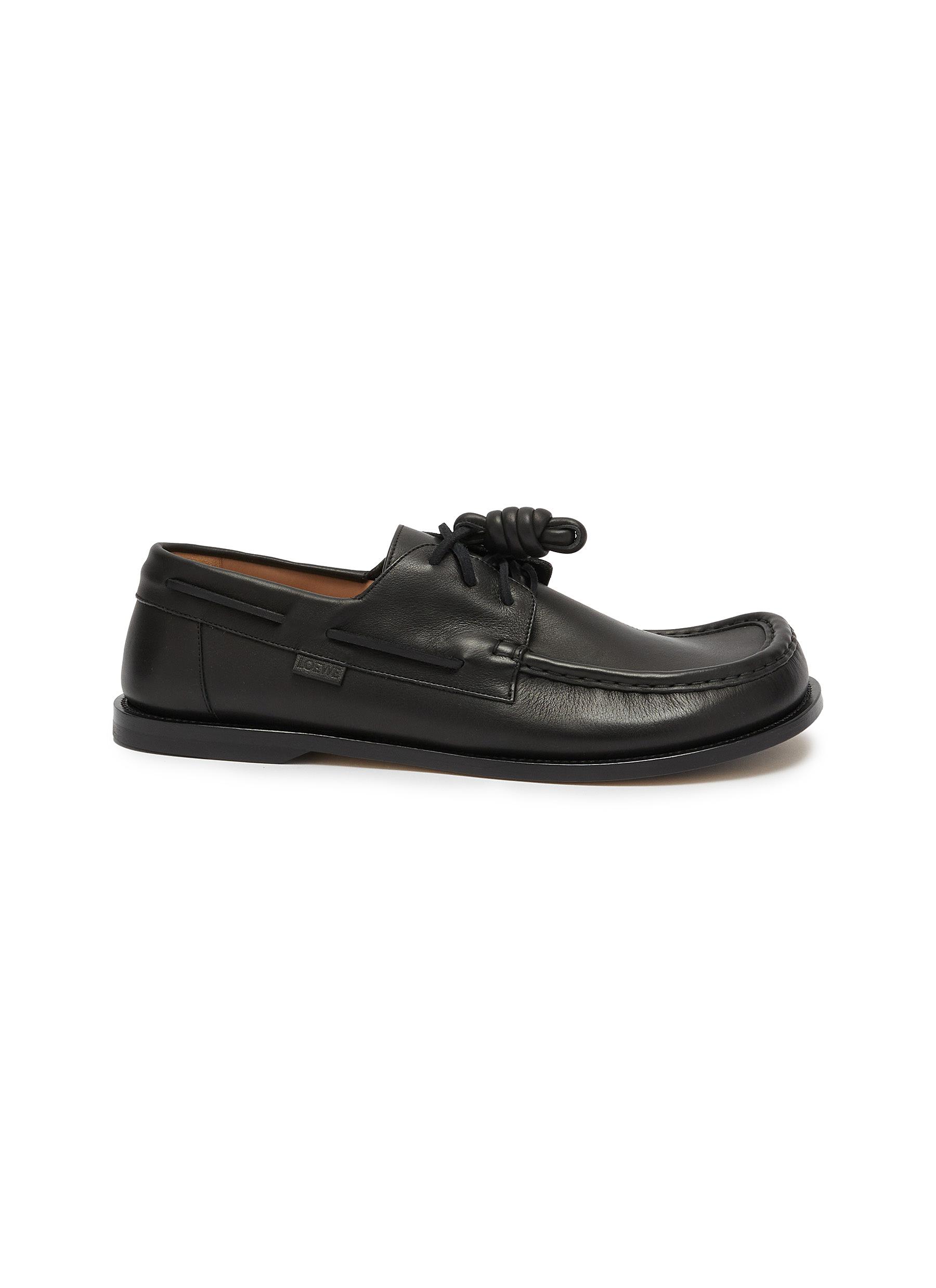 LOEWE | Campo Leather Boat Shoes | Men | Lane Crawford