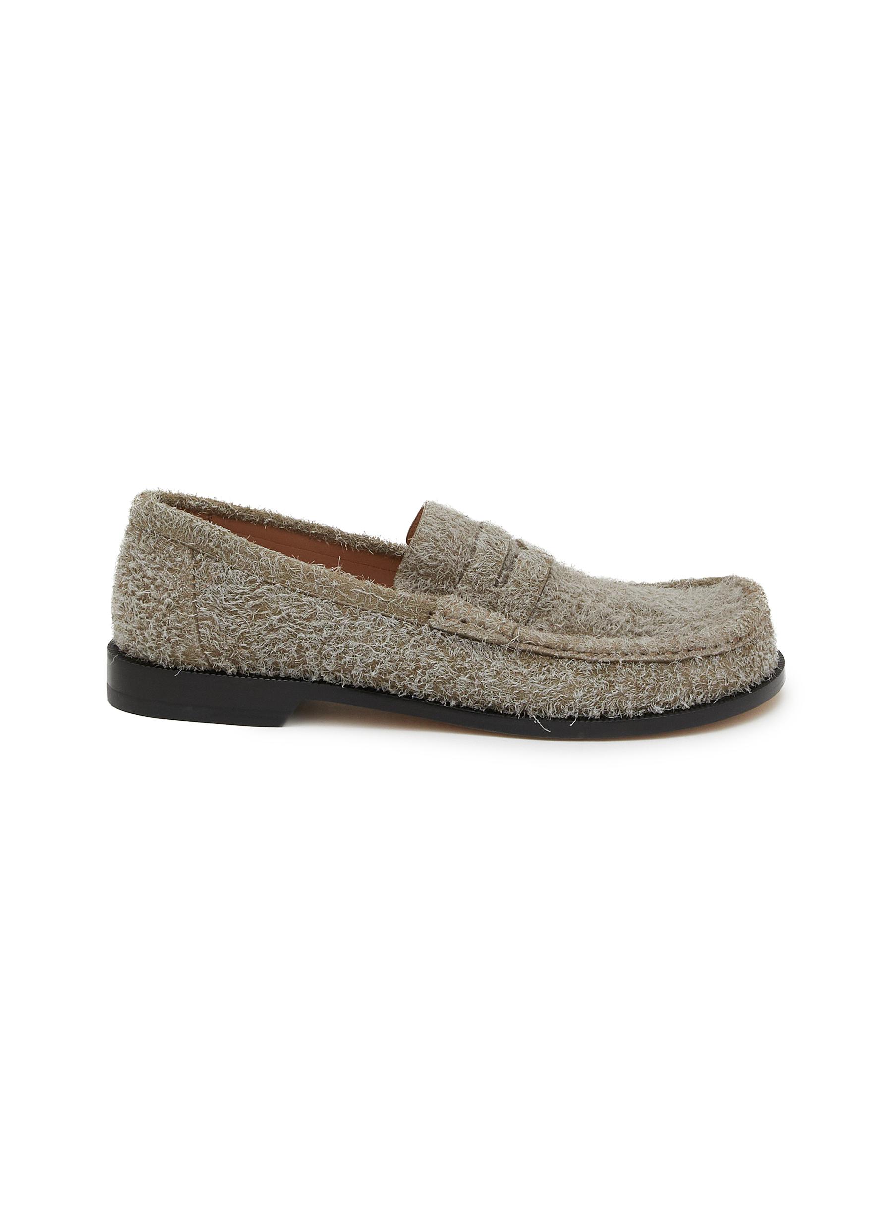 LOEWE | Campo Brushed Suede Loafers | Men | Lane Crawford