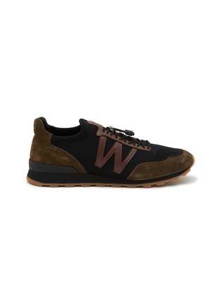 Main View - Click To Enlarge - J.M. WESTON - On My Way Suede Knit Sneakers
