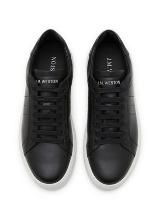 Figure View - Click To Enlarge - J.M. WESTON - On Time Low Top Leather Men's Sneakers